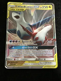 Pokemon Latias & Latios GX 113/181 Team Up TAG TEAM Ultra Rare Holo NM - Image 3