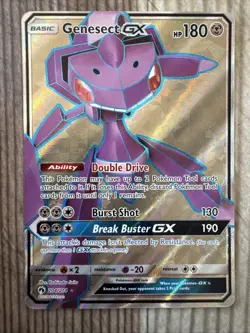 Genesect GX - 204/214 - Pokemon Lost Thunder Sun & Moon Full Art Rare Card NM - Image 1