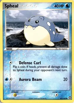 Spheal 65/108 Power Keepers Pokemon Card TCG - Image 1