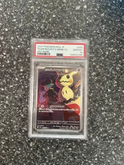 Pokemon TCG Team Rockets Mimikyu Art Rare Mega Dream JPN PSA 10 - Image 1