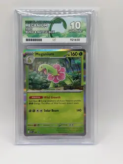 Meganium - MEP 001 Mega Evolutions Stamped Black Star Promo Pokemon Ace 10 - Image 1