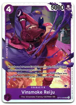 Vinsmoke Reiju OP12-063 - 🌊 Legacy of the Master One Piece TCG 🖤 - LP - Image 1