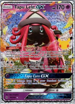 Tapu Lele GX 60/145 Celebrations: Classic Collection - Pokemon Card - NM - Image 1