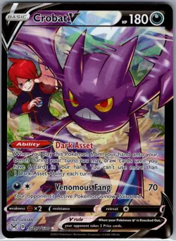 Crobat V TG20/TG30 SWSH11: Lost Origin Trainer Gallery - Pokemon Card - NM - Image 1