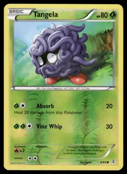 Pokemon Cards Tangela 8/83 Reverse Holo Generations Common LP - Image 1
