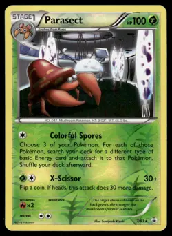 Pokemon Cards Parasect 7/83 Reverse Holo Generations Rare NM - Image 1