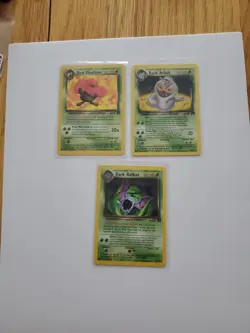 Team Rocket Pokemon Cards. EXCELLENT– Dark Arbok , Dark VILEPLUME,Dark Golbat - Image 1