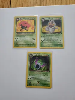 Team Rocket Pokemon Cards. EXCELLENT– Dark Arbok , Dark VILEPLUME,Dark Golbat - Image 2