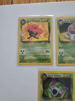 Team Rocket Pokemon Cards. EXCELLENT– Dark Arbok , Dark VILEPLUME,Dark Golbat - Image 4