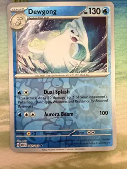 Dewgong 87/165 Reverse Holo SV: Scarlet & Violet 151 Pokemon Card NM - Image 1