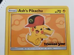 Pokemon Ash's Pikachu SM110 SM Promo Card (2017) the Pokemon Movie I Choose You - Image 4