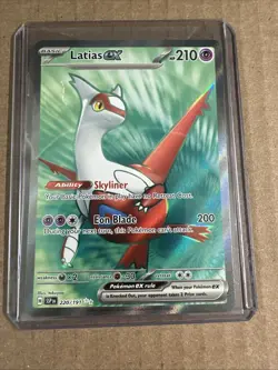 Latias EX 220/191 Surging Sparks Pokemon Full Art Ultra Rare Holo Card - Image 1