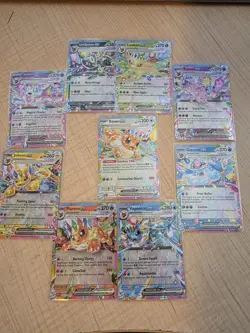 Prismatic Evolutions Eeveelutions Complete Set EX Promo Card Lot 9/9 - Image 2
