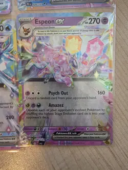 Prismatic Evolutions Eeveelutions Complete Set EX Promo Card Lot 9/9 - Image 3