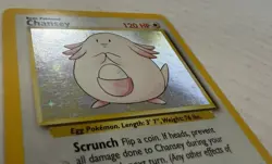 Pokemon TCG Card ~ CHANSEY ~ 3/102 ~ Base Set ~ Unlimited ~ Holo - Image 3