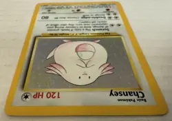 Pokemon TCG Card ~ CHANSEY ~ 3/102 ~ Base Set ~ Unlimited ~ Holo - Image 5