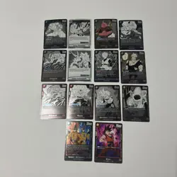 Dragonball Super CCG Manga Booster 01 And 02 Vegeta Card Lot. 14 Cards. - Image 1
