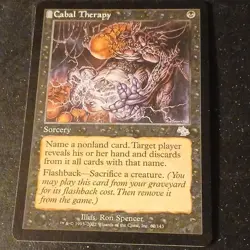 MTG Judgment Cabal Therapy 62/143 Black Uncommon Regular English 2002 WotC - Image 1