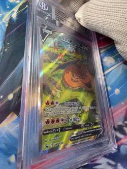 2019-22 POKEMON PROMOS SWORD & SHIELD, BLACK STAR #SWSH260 CHARIZARD V BGS 9 - Image 3