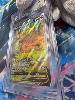 2019-22 POKEMON PROMOS SWORD & SHIELD, BLACK STAR #SWSH260 CHARIZARD V BGS 9 - Image 4