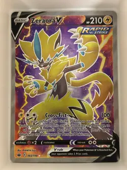 Zeraora V 165/198 Ultra Rare Chilling Reign Pokemon NM - Image 1