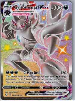 Grimmsnarl VMAX SV117/SV122 Shining Fates: Shiny Vault - Pokemon Card - NM - Image 1