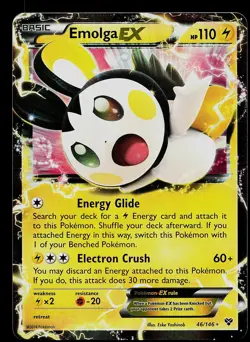 Pokemon Card - Emolga EX XY 46/146 Holo Rare EX 2014 - Image 1
