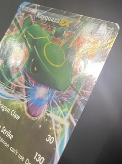 Rayquaza EX 60/108 Roaring Skies Holo *DAMAGED* Pokemon Card - Image 4