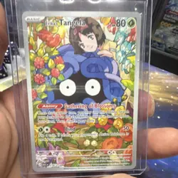 Nintendo Pokemon TCG Erika's Tangela Illustration Rare Holo 218/217 EN 80HP - Image 1