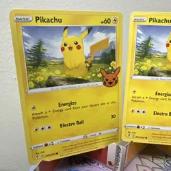Pikachu 2021 Trick or Trade BOOster #049/203 Promo Pokemon Card (3 cards) - Image 2