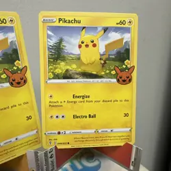 Pikachu 2021 Trick or Trade BOOster #049/203 Promo Pokemon Card (3 cards) - Image 4