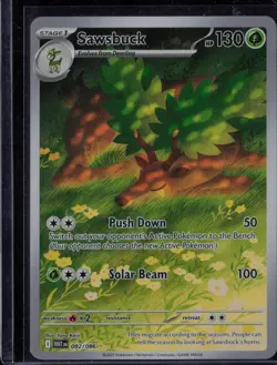 Sawsbuck 092/086 Pokemon White Flare Illustration Rare Near Mint - Image 1