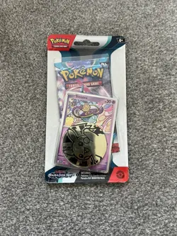 SEALED Pokemon Paradox Rift Sinistea Promo Checklane Blister Pack Booster Coin - Image 1