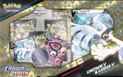 Pokemon Unown V & Lugia V Special Collection Sealed Crown Zenith Rare 🔥 - Image 1