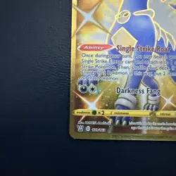 Pokemon 2021 Sword & Shield Battle Styles #179 Houndoom Gold Secret Rare NM - Image 3
