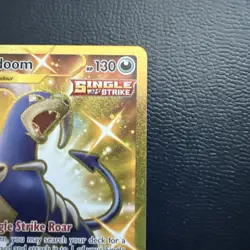 Pokemon 2021 Sword & Shield Battle Styles #179 Houndoom Gold Secret Rare NM - Image 5