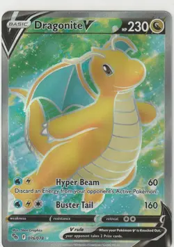Dragonite V (Full Art) Pokemon GO PGO 076/078 NM - Image 1