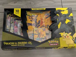 Pokemon Pikachu and Zekrom GX Tag Team Premium Collection - Gamestop Exclusive - Image 1