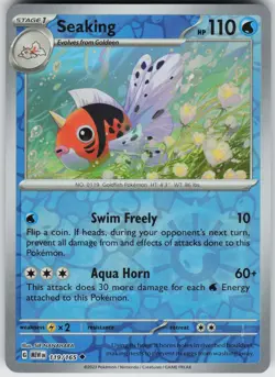 Pokemon Seaking 119/165 SV: Scarlet & Violet 151 NM Reverse Holo card - Image 1