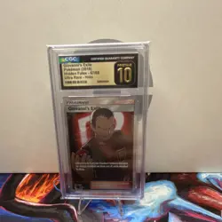 The Pokemon Company Giovanni's Exile Hidden Fates Ultra Rare Holo CGC 10 67/68 - Image 1