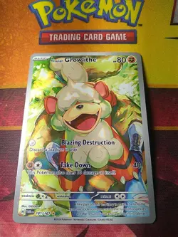 Pokemon TCG Hisuian Growlithe Twilight Masquerade IR 181/167 NM Free Shipping - Image 1