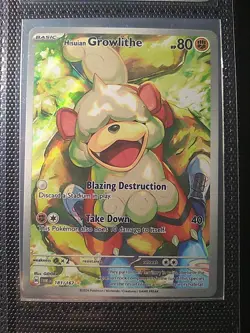 Pokemon TCG Hisuian Growlithe Twilight Masquerade IR 181/167 NM Free Shipping - Image 2
