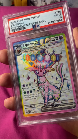 2025 Pokemon Black Star Promo #175 Espeon Ex Pre Premium Figure Coll PSA 9 - Image 2