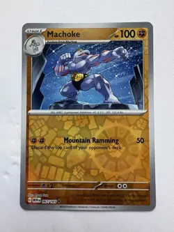 Machoke 67/165 Scarlet & Violet 151 Uncommon Reverse Holo Pokemon TCG 2023 - Image 1