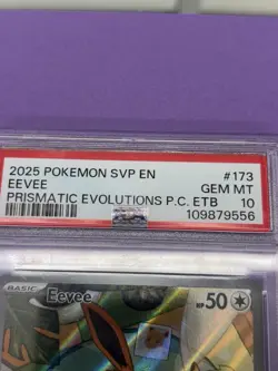Eevee 173 Promo Prismatic Evolutions Pokemon Center Stamped Gem Mint PSA 10 - Image 2