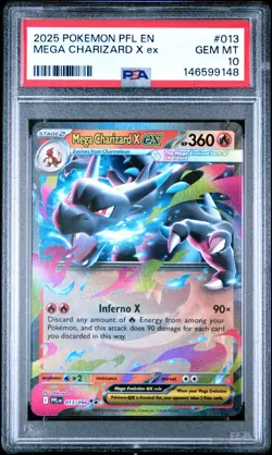 Pokemon Mega Charizard X EX Phantasmal Flames #013 PSA 10 GEM MINT - Image 1