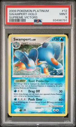 Swampert 12/147 Supreme Victors Holo 2009 Pokemon Platinum PSA 9 MINT - Image 1