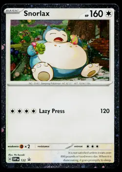 Snorlax 122 Promo Scarlet & Violet Pokemon Near Mint - Image 1