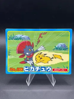 Pikachu vs Weavile No.013 Rare Topsun Diamond and Pearl Japanese Pokemon MP - Image 1