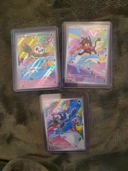Pokemon TCG First Partner Illustration Collection Series 1 Alola Gen 7 Starters - Image 2